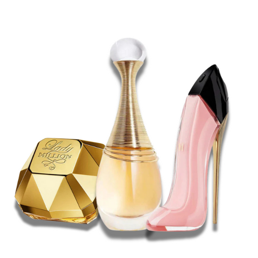 3 Parfums Paco Rabanne Lady Million (Eau de Parfum), Dior J'adore (Eau de Parfum) and Carolina Herrera Good Girl Bush (Eau de Parfum)